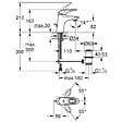 GROHE - Eurostyle Mitigeur monocommande 1/2" Lavabo Taille S Blanc avec vidage automatique (33558LS3) - vignette