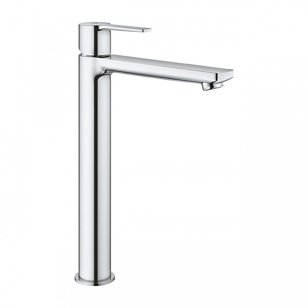 GROHE - Lineare Set Mitigeur Monocommande Lavabo Taille XL + Bonde clic clac Grohe pour lavabo avec trop-plein (23405001-CLICCLAC) - large
