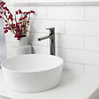 SWISS AQUA TECHNOLOGIES - Swiss Aqua Technologies SAT DARK Mitigeur XL pour lavabo avec levier, Gun metal (SATBSDA285P) - vignette