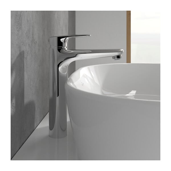 VILLEROY & BOCH - O.Novo Start Mitigeur monocommande de Lavabo, Surélevé , Avec vidage,Chrome (TVW10510511061) - large