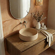 CERAMIA - Ceramia Vasque à poser ronde 36 cm hauteur 12,5 cm sans trop-plein moka mat PixL (CEPX3636MOM) - vignette