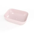 SWISS AQUA TECHNOLOGIES - Swiss Aqua Technologies Infinitio Vasque à poser 45,5 x 32,5 x 13,5 cm, sans trop-plein, Rose mat (SATINF4532PM) - vignette
