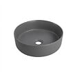 CERAMIA - Ceramia Vasque à poser ronde 36 cm hauteur 12,5 cm sans trop-plein gris mat PixL (CEPX3636GM) - vignette