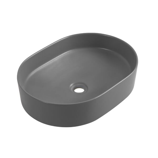 CERAMIA - Ceramia PixL 50 x 37 x 13,5 cm vasque à poser Infinitio, sans trop-plein, gris (CEPX5037GRM) - large