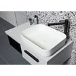 SWISS AQUA TECHNOLOGIES - Swiss Aqua Technologies Set vasque à poser rectangulaire 50x39x13cm sans trop-plein + bonde à écoulement libre Infinitio blanc - vignette
