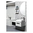 SWISS AQUA TECHNOLOGIES - Swiss Aqua Technologies Set vasque à poser rectangulaire 50x39x13cm sans trop-plein + bonde à écoulement libre Infinitio blanc - vignette