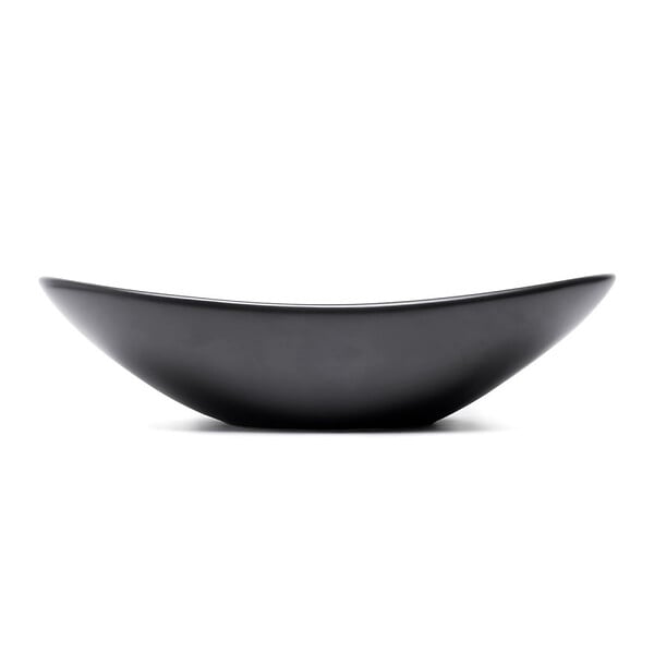 SWISS AQUA TECHNOLOGIES - Swiss Aqua Technologies Infinitio Vasque à poser 61,5x36 cm ovale, sans trop-plein, Noir mat (SATINF61536BKM) - large