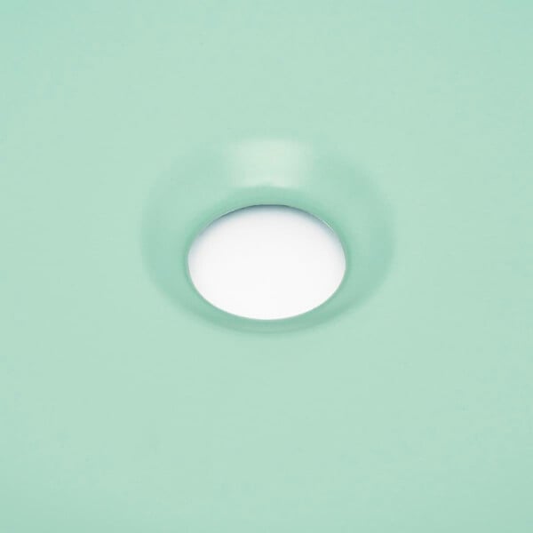 SWISS AQUA TECHNOLOGIES - Swiss Aqua Technologies Mood vasque à poser ronde 36x36 cm sans trou de robinetterie ni trop-plein, menthe (SATM3636LMGM) - large