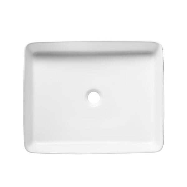 SWISS AQUA TECHNOLOGIES - Swiss Aqua Technologies Infinitio Vasque à poser 50 x 40 x 11 cm, sans trop-plein, Blanc mat (SATINF5040M) - large