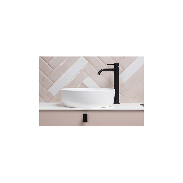 SWISS AQUA TECHNOLOGIES - Swiss Aqua Technologies Set vasque à poser 39x39x12cm sans trop-plein + bonde à écoulement libre Infinitio blanc SetSATINF-blanc - large
