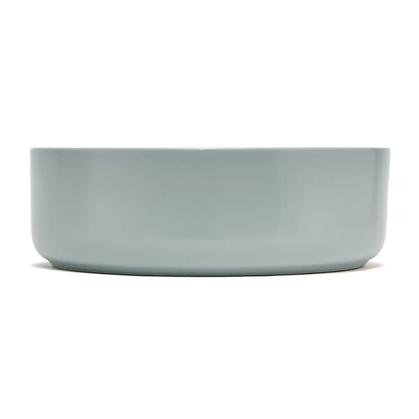 SWISS AQUA TECHNOLOGIES - Swiss Aqua Technologies Mood vasque à poser ronde 36x36 cm sans trou de robinetterie ni trop-plein, gris (SATM3636LGRM) - large