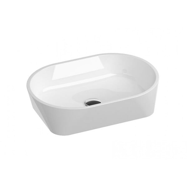 RAVAK - Ravak Solo Vasque à poser 58 x 40 cm sans trop plein, Blanc (XJX01358000) - large