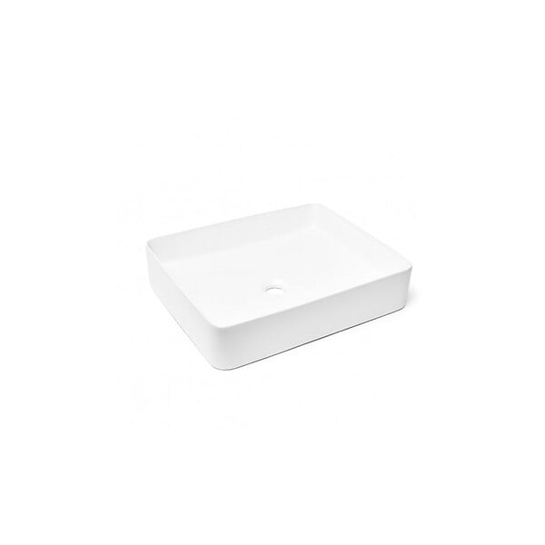 SWISS AQUA TECHNOLOGIES - Swiss Aqua Technologies Set Vasque Infinitio à poser 50x40cm + Bonde, Blanc (SATINF5040M-SET_BP) - large