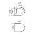 VITRA - Sento abattant softclose en duroplast, blanc (120-003-009) - vignette