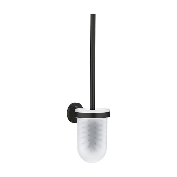 GROHE - Grohe START set porte-balai de WC + dérouleur de papier mural, noir mat (411852430-GroheBlackSet1) - large