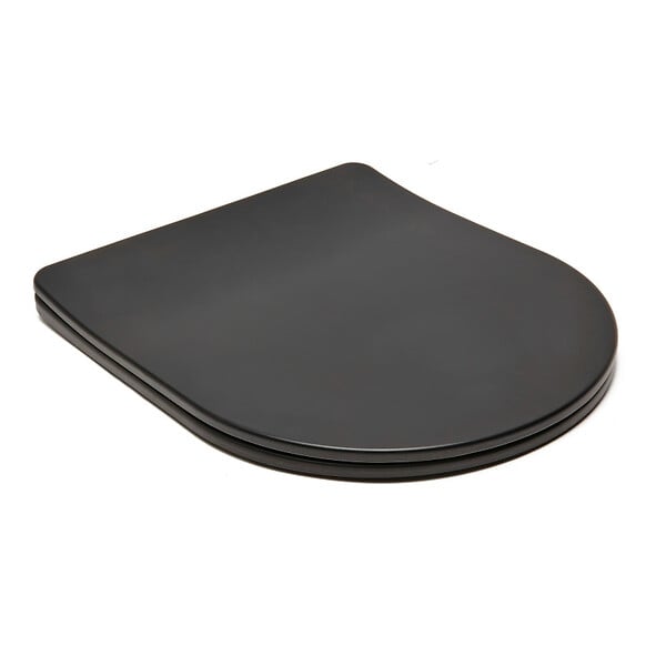 SWISS AQUA TECHNOLOGIES - Swiss Aqua Technologies Infinitio Abattant frein de chute, Noir mat (SATINFPBKM) - large