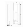OPTIMA - Cube Way Porte-papier toilette mural en laiton, Chrome (SPI28) - vignette