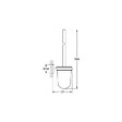 GROHE - Grohe Essentials Set d'accessoires WC avec Porte balai WC + Dérouleur de papier mural, Hard Graphite brossé (40374AL1-Essentials) - vignette