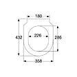 VILLEROY & BOCH - Villeroy & Boch Subway 2.0 Abattant Slimseat en Duroplast, QuickRelease et SoftClosing (9M78S101) - vignette
