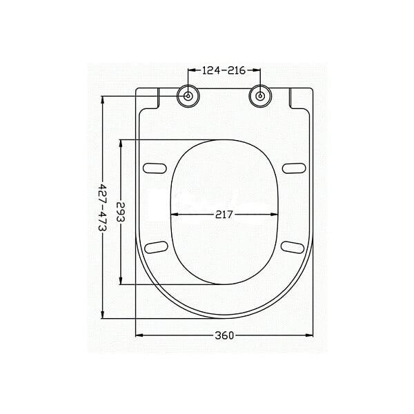 IDEVIT - Abattant WC à fermeture douce Softclose adaptable sur la plupart des cuvettes, blanc (EASY2244) - large