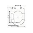 IDEVIT - Abattant WC à fermeture douce Softclose adaptable sur la plupart des cuvettes, blanc (EASY2244) - vignette