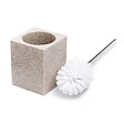 OPTIMA - Supera Brosse de toilette en polyrésine, Sable (SUP37) - vignette