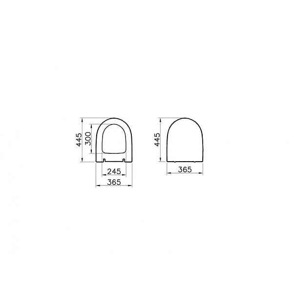 VITRA - SENTO Abattant ultra-fin frein de chute (120-003R009) - large