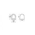 VITRA - SENTO Abattant ultra-fin frein de chute (120-003R009) - vignette