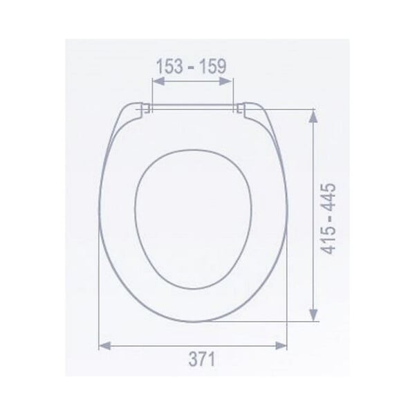 LIVEA - Abattant WC thermoplastique, Blanc (UniversalSeat) - large