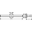 HANSGROHE - Hansgrohe Logis Universal Pack brosse WC + support de rouleau double, Chrome (41722000-DUOLOGIS2) - vignette