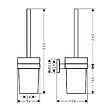 HANSGROHE - Hansgrohe Logis Universal Pack brosse WC + support de rouleau double, Chrome (41722000-DUOLOGIS2) - vignette