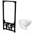 ALCA - Alca Pack Bâti support pour bidet suspendu + Bidet suspendu Grohe Bau Ceramic, blanc alpin (SetBidetGrohe-2) - vignette