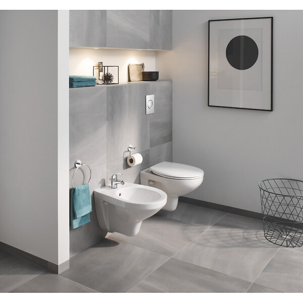ALCA - Alca Pack Bâti support pour bidet suspendu + Bidet suspendu Grohe Bau Ceramic, blanc alpin (SetBidetGrohe-2) - large