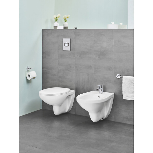 ALCA - Alca Pack Bâti support pour bidet suspendu + Bidet suspendu Grohe Bau Ceramic, blanc alpin (SetBidetGrohe-2) - large