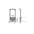 ALCA - Alca Pack Bâti support pour bidet suspendu + Bidet suspendu Grohe Bau Ceramic, blanc alpin (SetBidetGrohe-2) - vignette