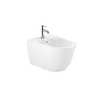 ROCA - Set The Gap by Siko Bidet suspendu 42x36 cm céramique, vidage arrière, blanc + Mitigeur bidet avec bec chromé et tirette - vignette