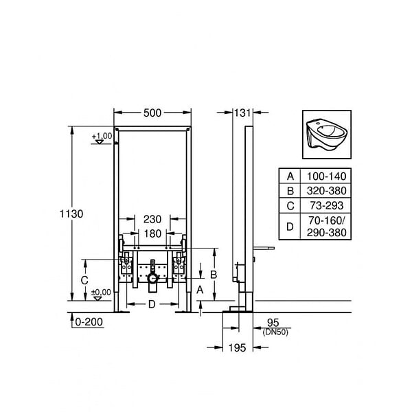 GROHE - Rapid SL pour bidet (38581001) - large