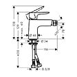 HANSGROHE - Hansgrohe Talis E - Mitigeur bidet avec des pop-ouverte poussée, chrome (71721000) - vignette