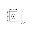 GROHE - Skate Air Plaque de commande WC (38505000) - vignette