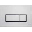 VITRA - Vitra  Root Square plaque de déclenchement double touche, chrome brillant (740-2380) - vignette