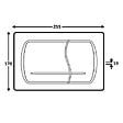 ROCA - Plaque de commande ROCA ACTIVE 52-B double touche Chromé mat (A8901150B2) - vignette