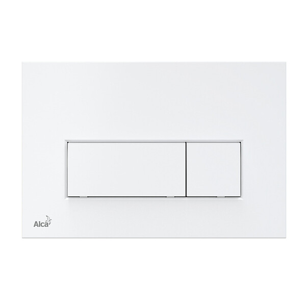 ALCA - Plaque de commande double touche blanche (M570) - large