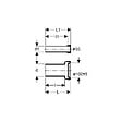 GEBERIT - Jeu de manchettes pour WC suspendu adapté aux bâti-supports Duofix avec joint à lèvres Geberit - Lg 18,5 cm - vignette