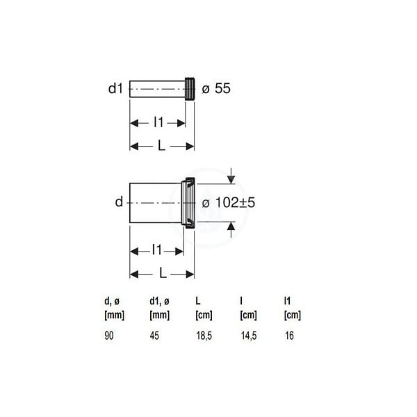 GEBERIT - Jeu de manchettes pour WC - Adapté bâti-supports Duofix - large