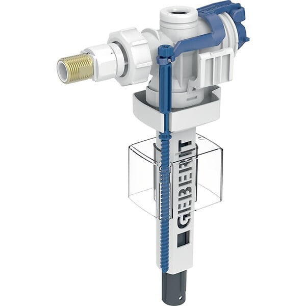 GEBERIT - 383 robinet flotteur pour réservoir encastré, entrée d’eau latérale, filetage laiton 3/8" (243.886.00.5) - large