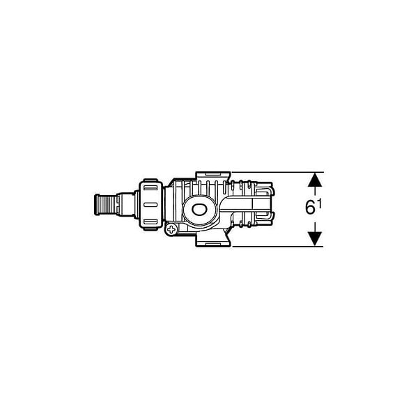 GEBERIT - Robinet flotteur Geberit - Type 380 - Alimentation latérale - Ø3/8 mm - large