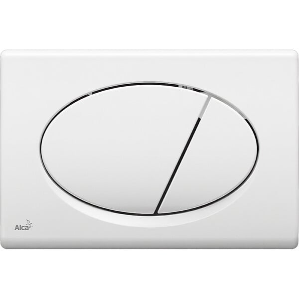 ALCA - Alca Plaque de commande double touche, Blanc (M70) - large