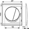 ALCA - Alca Plaque de commande double touche, Blanc (M70) - vignette