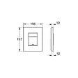 GROHE - Plaque de commande WC SKATE COSMOPOLITAN GROHE 38732000 - 15.6 x 19.7 cm - Chrome - vignette