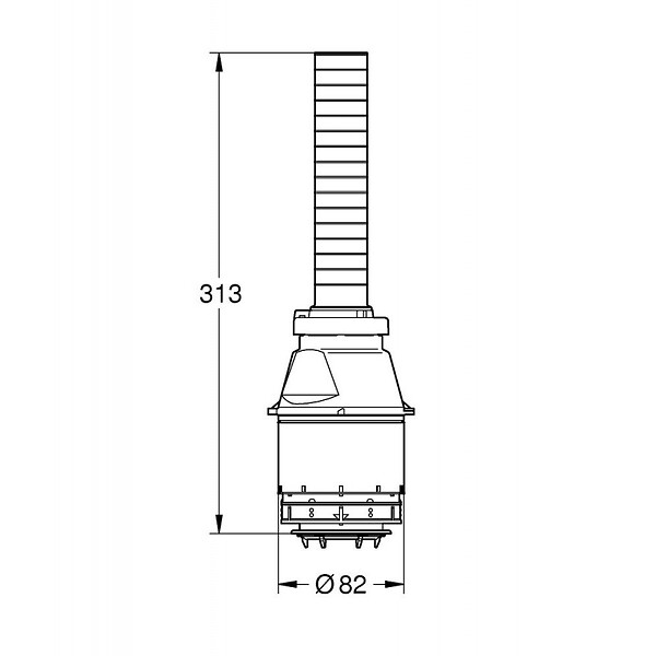 GROHE - Soupape d'évacuation Servo (43486000) - large